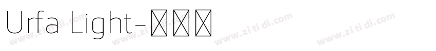Urfa Light字体转换